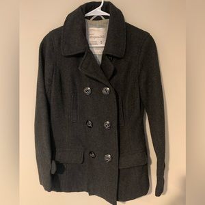 Aeropostale Wool Peacoat Women’s Charcoal Gray Small